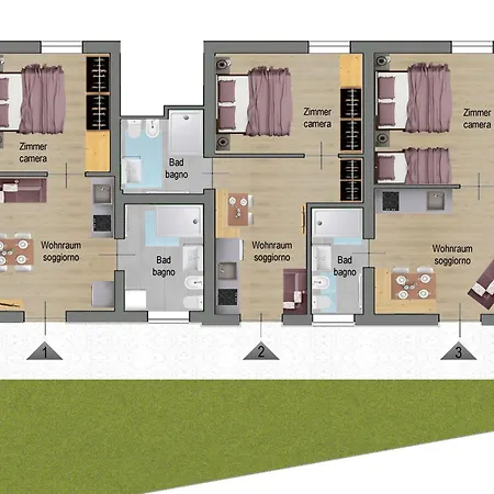 Aurturist Dobbiaco Roulette Apartment Room photo
